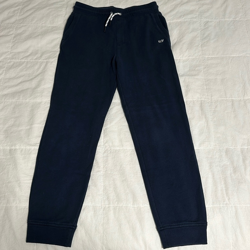 Vineyard Vines Boys Kids Knit Jogger Athletic Pull On Sweat Pants navy M 12 14